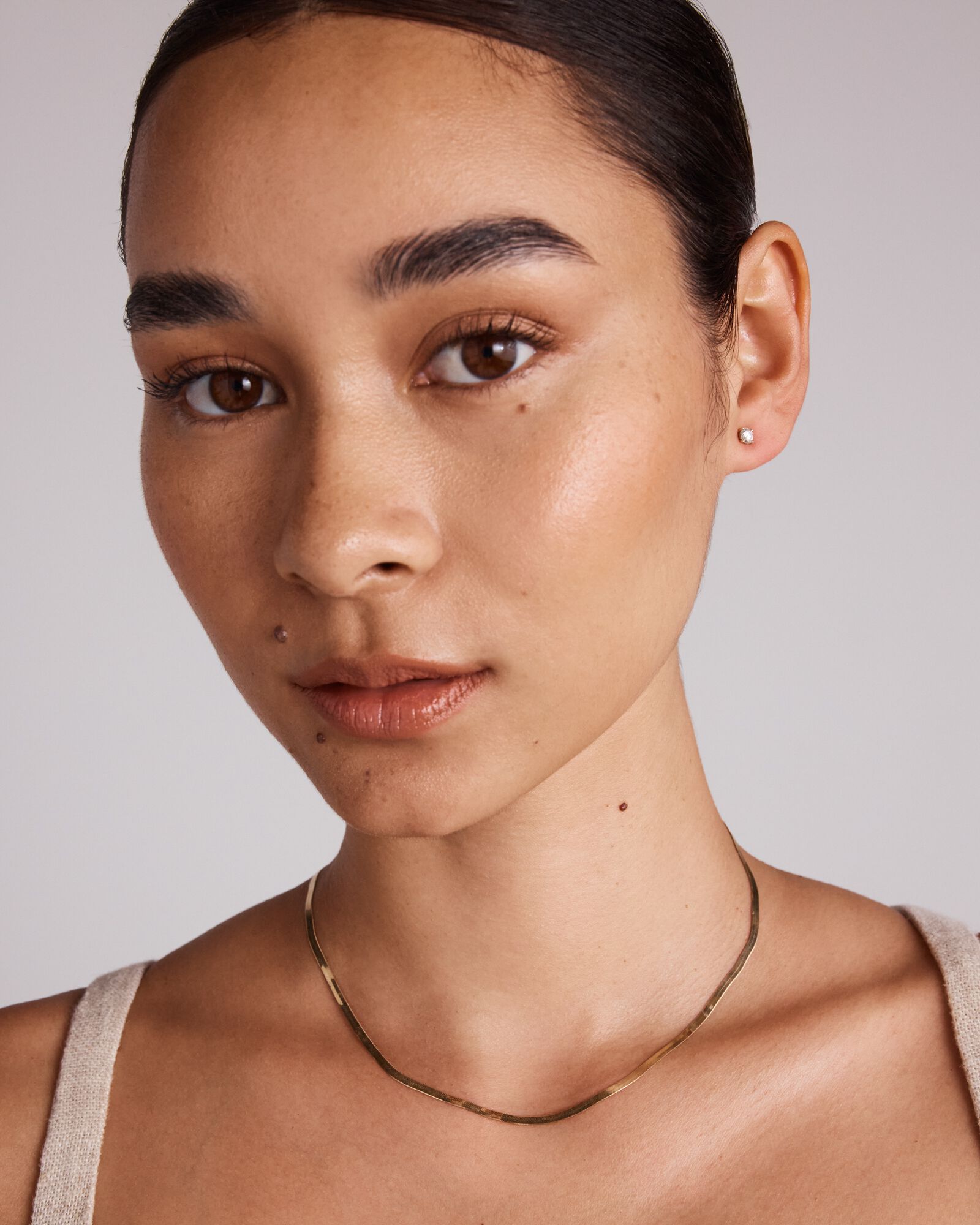 Herringbone Chain in 10kt Yellow Gold
