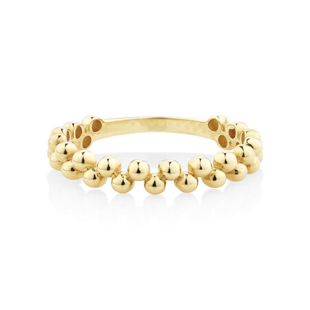 Beads Ring in 10ct Yellow Gold Beads Ring in 10ct Yellow Gold