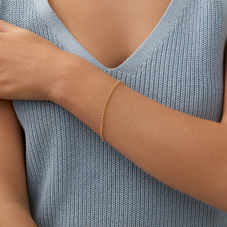 17cm (7") 2mm-2.5mm Width Hollow Belcher Bracelet in 10kt Yellow Gold 17cm (7") 2mm-2.5mm Width Hollow Belcher Bracelet in 10kt Yellow Gold