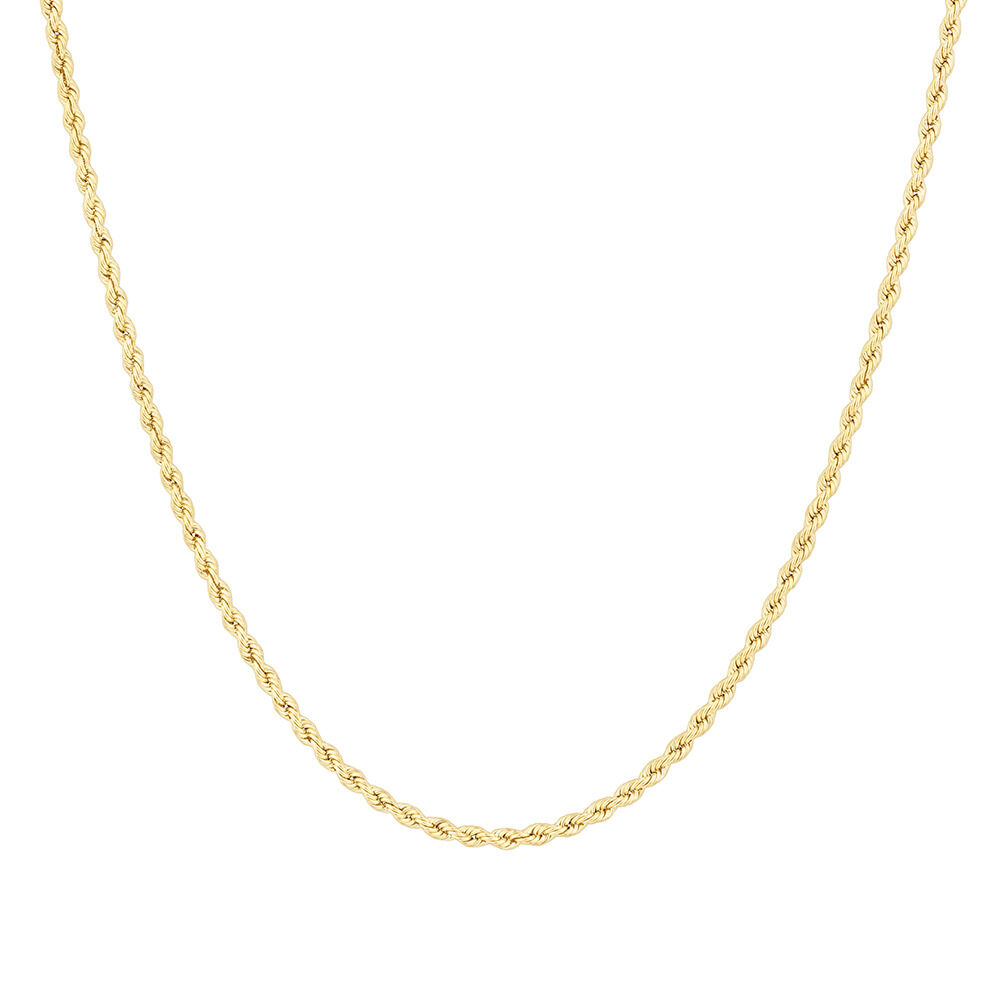 2.5mm Rope Chain in 10kt Yellow Gold