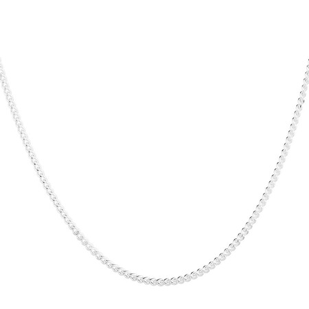 45cm (18") 1.5mm-2mm Width Curb Chain in Sterling Silver