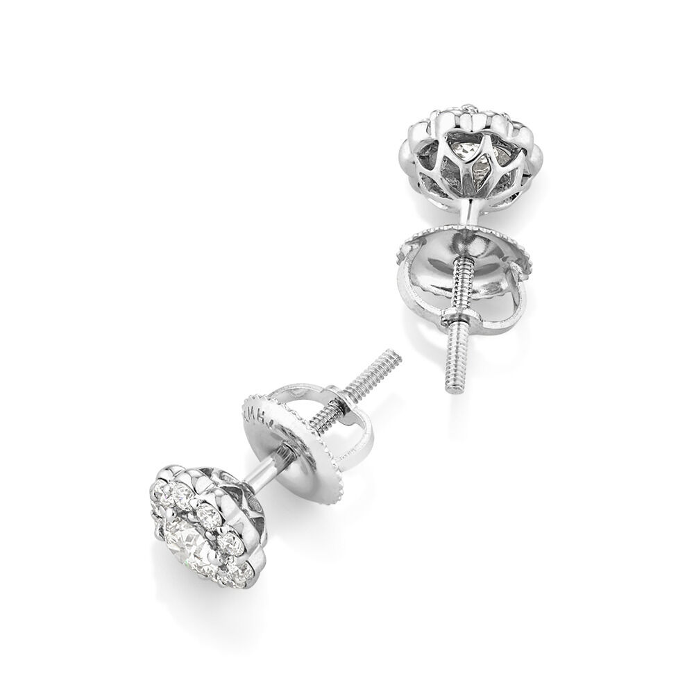 Southern Star Stud Earrings with 1 2 Carat TW of Diamonds in 14kt