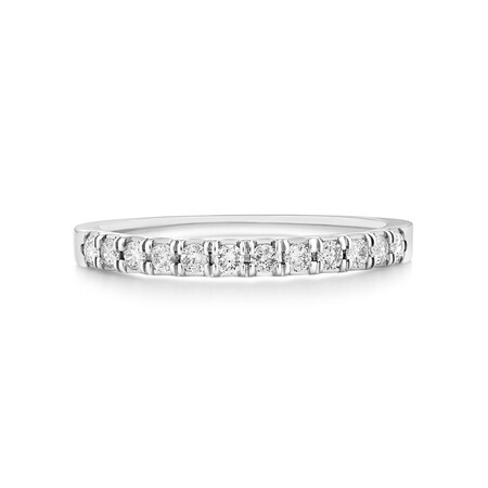 Wedding Band with 1/4 Carat TW of Diamonds in 14ct White Gold Wedding Band with 1/4 Carat TW of Diamonds in 14ct White Gold