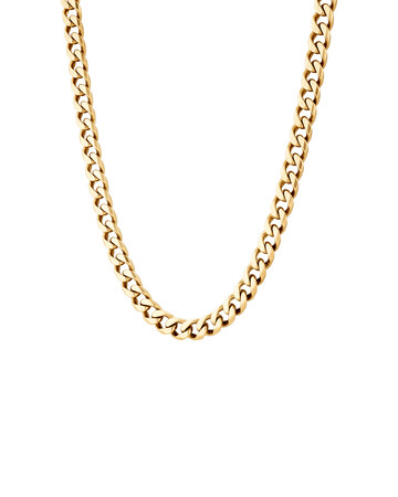 55cm (22") 7.5mm-8mm Width Solid Curb Chain in 10kt Yellow Gold 55cm (22") 7.5mm-8mm Width Solid Curb Chain in 10kt Yellow Gold