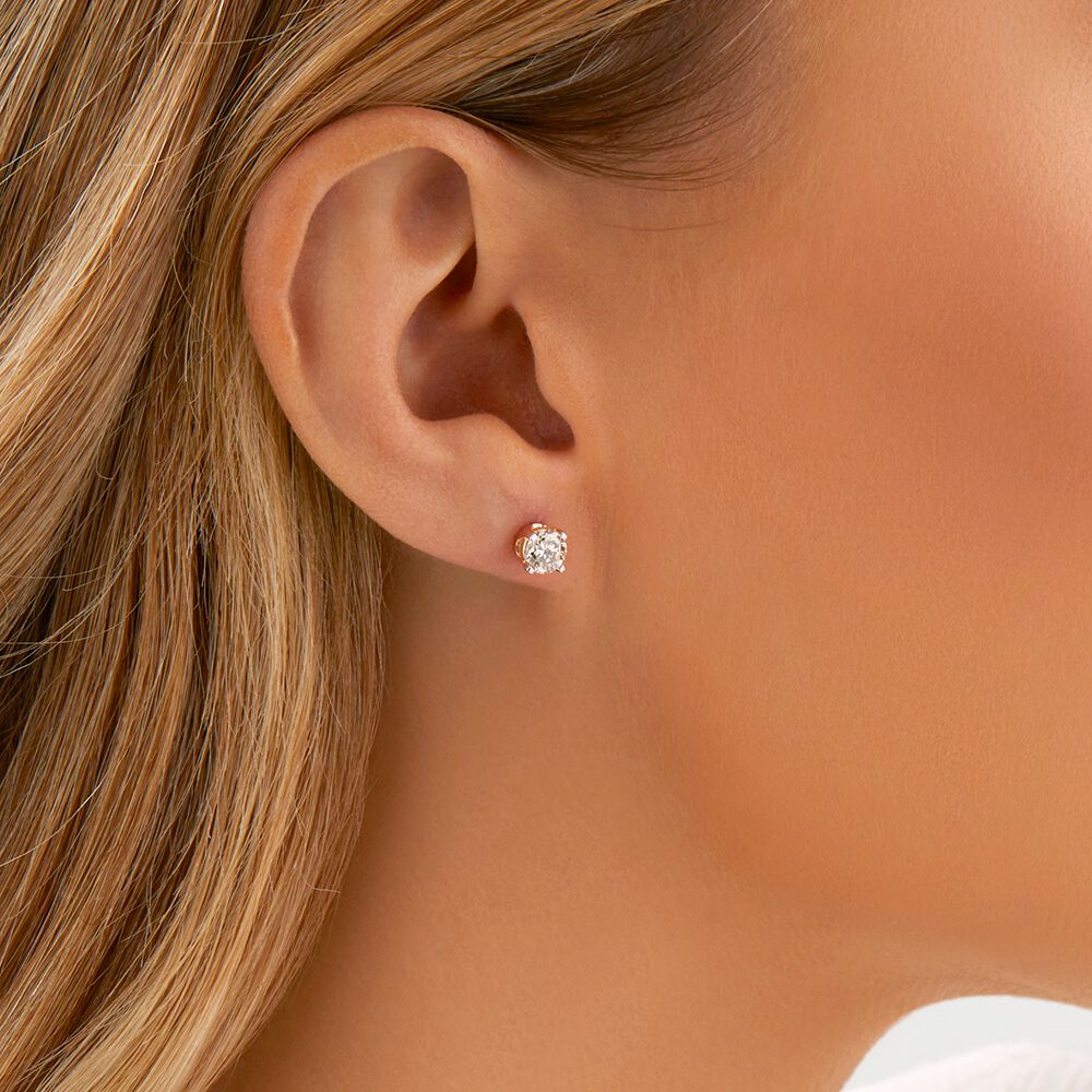 Prelude Stud Earrings with 1 Carat TW of Diamonds in 10kt Yellow Gold