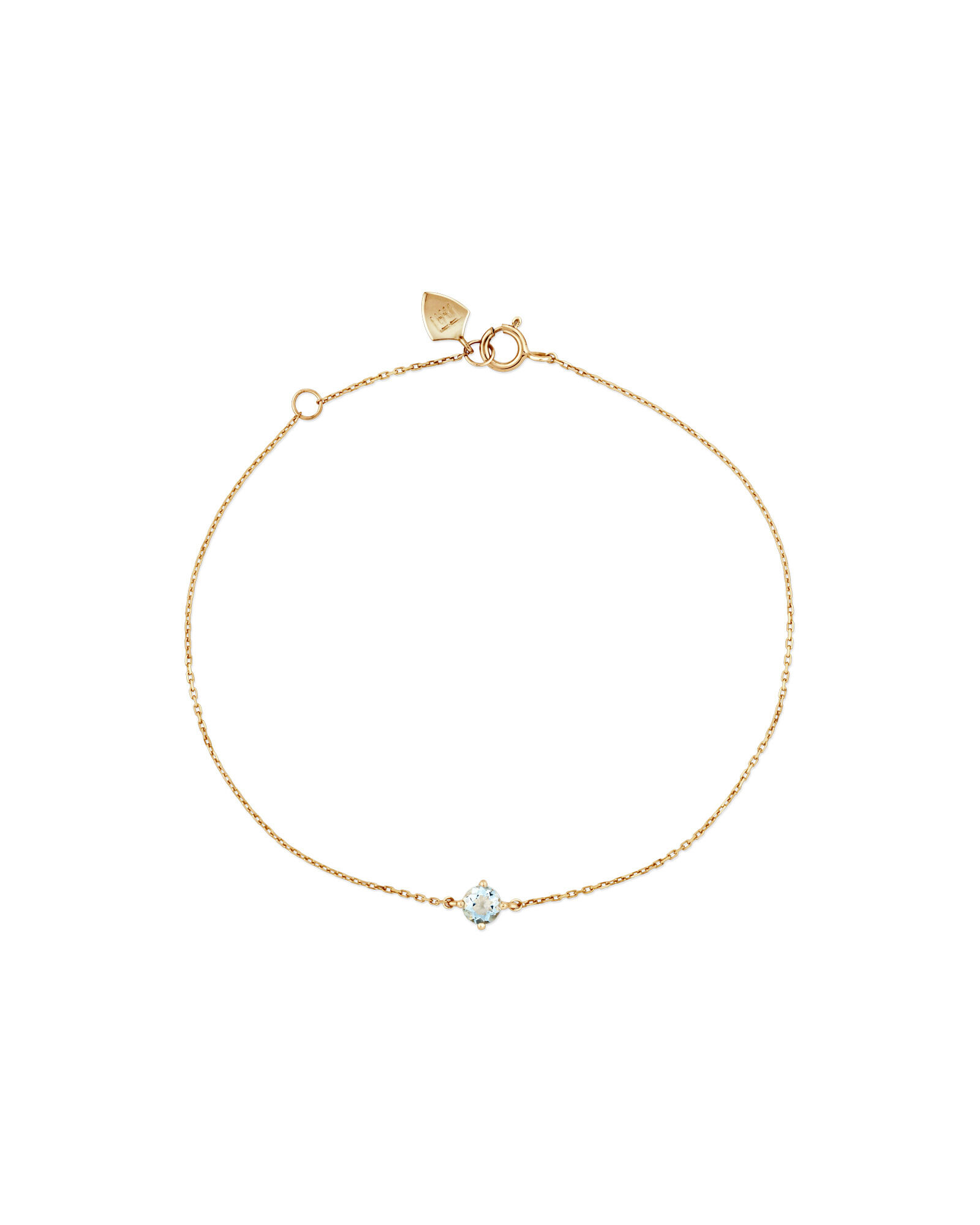 Aquamarine gold bracelet outlet