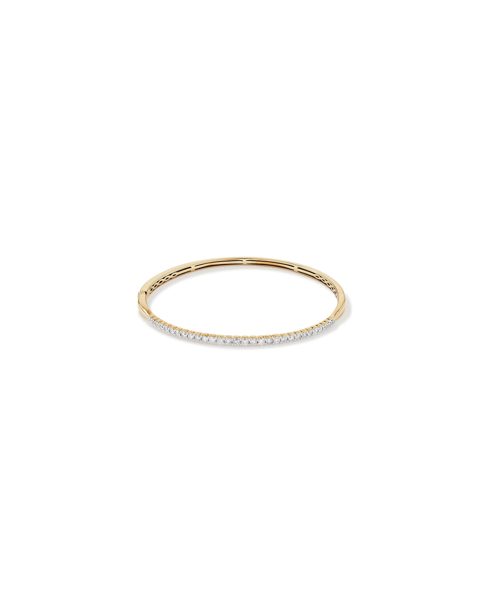 Bangle With 1 Carat TW Of Diamonds In 10ct Yellow Gold