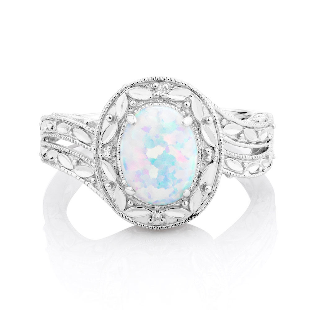 Created Opal \u0026 Diamonds in Sterling Silver
