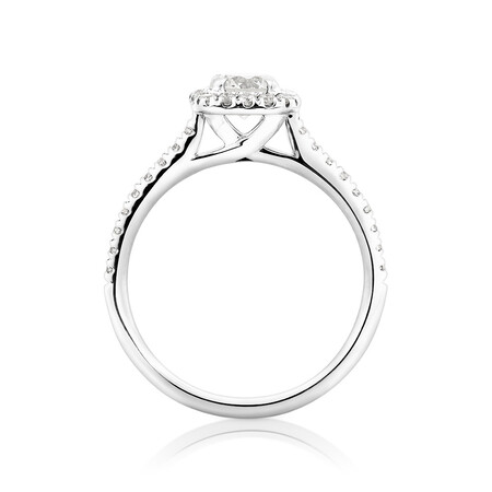 Engagement Ring With 0.95 Carat TW Of Diamonds In 14ct White Gold Engagement Ring With 0.95 Carat TW Of Diamonds In 14ct White Gold