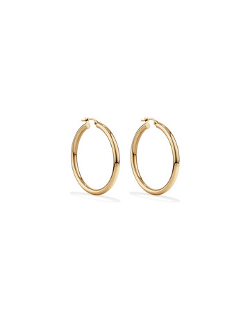 35mm Hoop Earrings in 10kt Yellow Gold 35mm Hoop Earrings in 10kt Yellow Gold