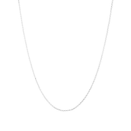 50cm (20") Belcher Chain in 10kt White Gold