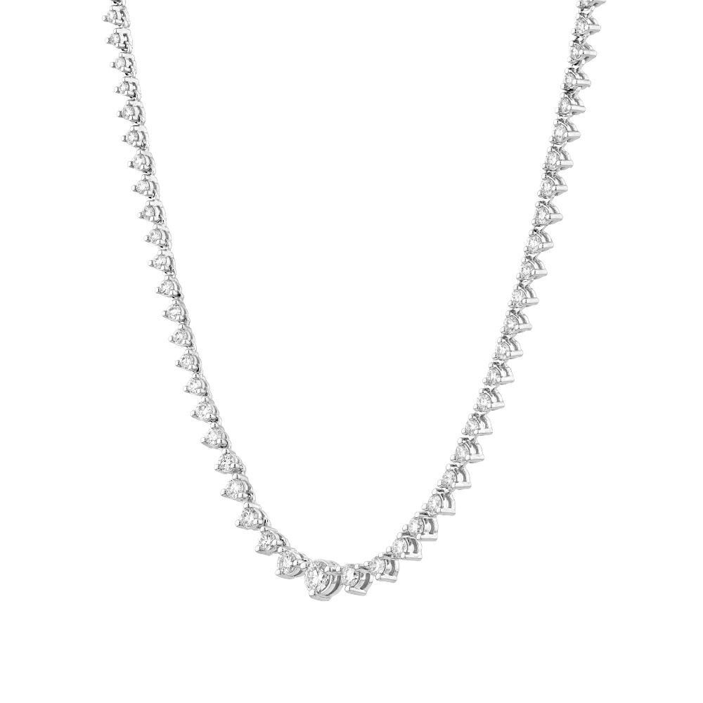 Silver diamond store tennis chain