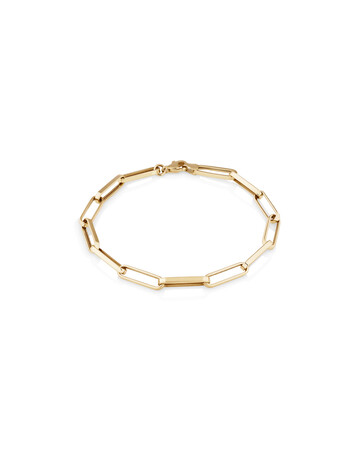 21cm (8") Large Paperclip Bracelet in 10kt Yellow Gold 21cm (8") Large Paperclip Bracelet in 10kt Yellow Gold