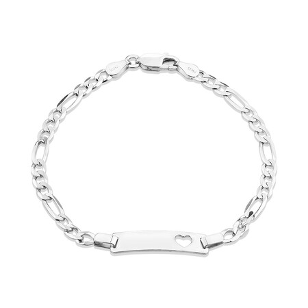 19cm (7.5") Identity Bracelet in Sterling Silver 19cm (7.5") Identity Bracelet in Sterling Silver