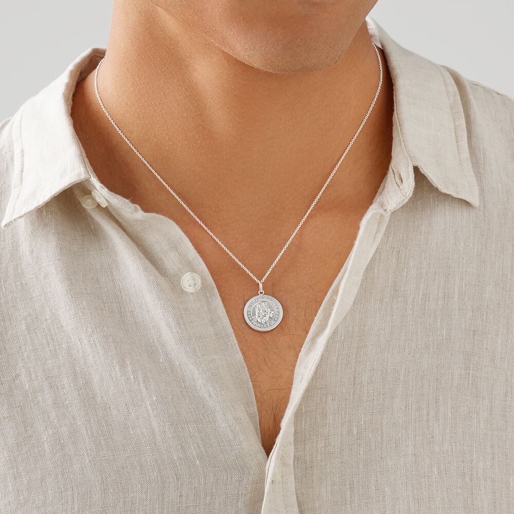 St. Christopher Pendant in Sterling Silver