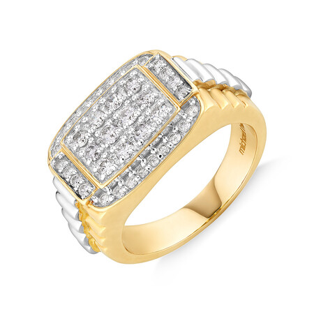 Ring with 1 Carat TW of Diamonds in 10kt Yellow & White Gold