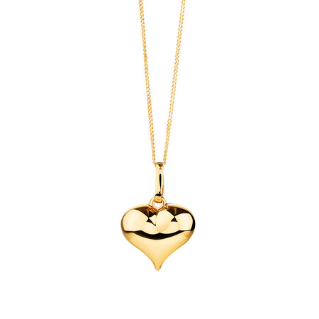 Heart Pendant in 10ct Yellow Gold