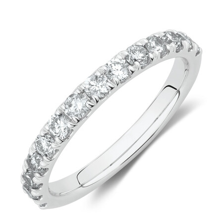 Evermore Wedding Band with 0.75 Carat TW Diamonds in 14kt White Gold