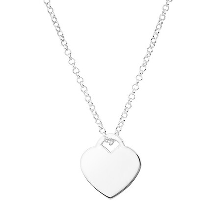 Heart Pendant in Sterling Silver