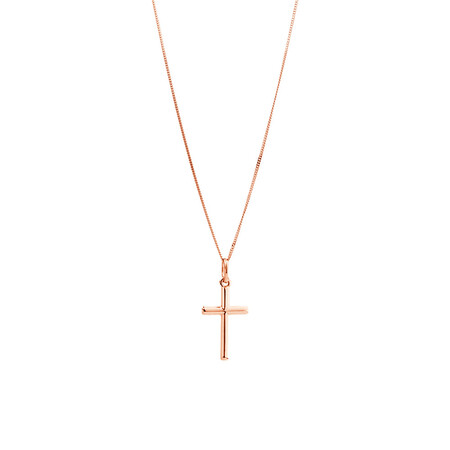Cross Pendant in 10ct Rose Gold Cross Pendant in 10ct Rose Gold