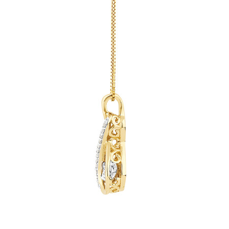 Everlight Pendant with Diamonds in 10kt Yellow Gold Everlight Pendant with Diamonds in 10kt Yellow Gold