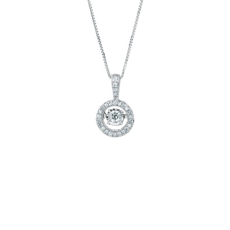 Everlight Pendant with 0.20 Carat TW of Diamonds in Sterling Silver Everlight Pendant with 0.20 Carat TW of Diamonds in Sterling Silver