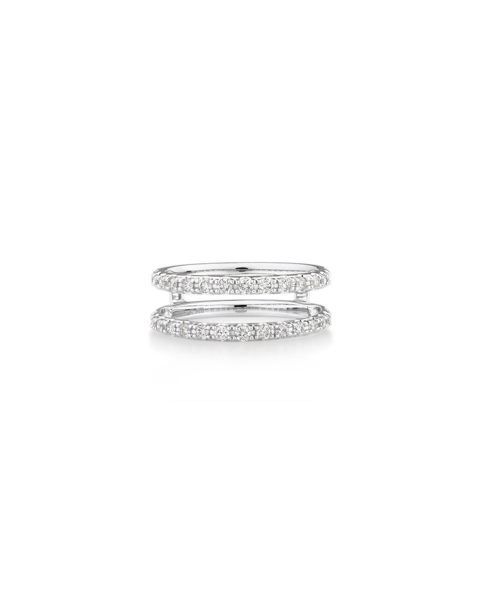 Enhancer Ring with 1 2 Carat TW of Diamonds in 14kt White Gold