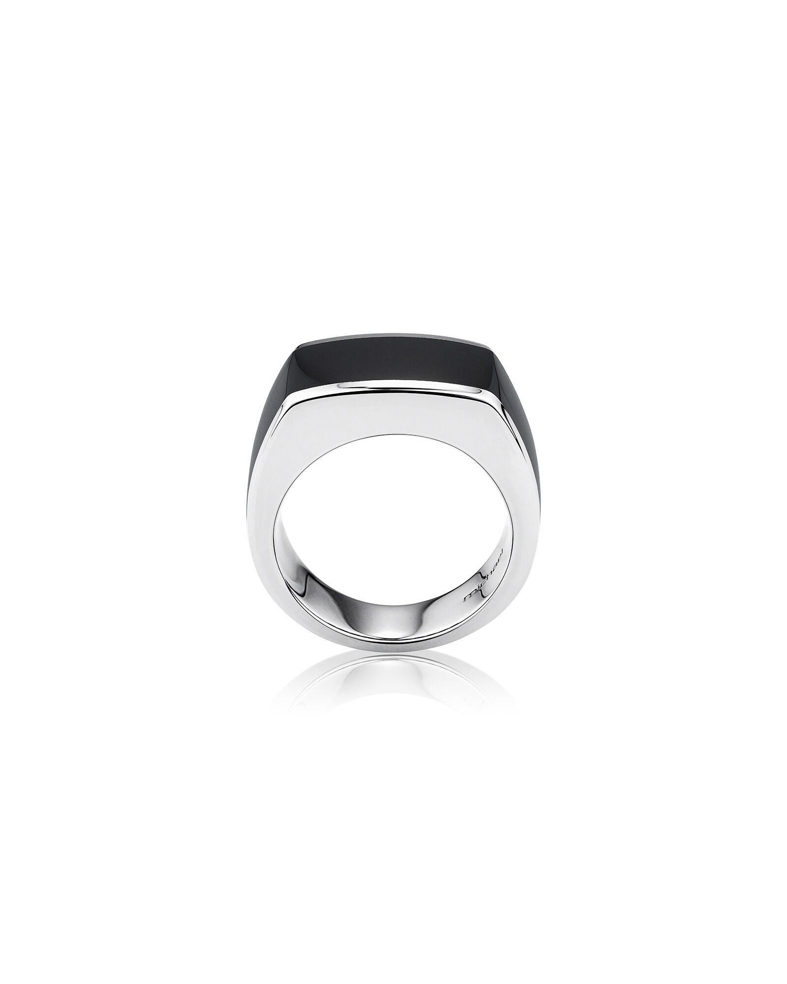 Men s Ring with Black Onyx in Sterling Silver