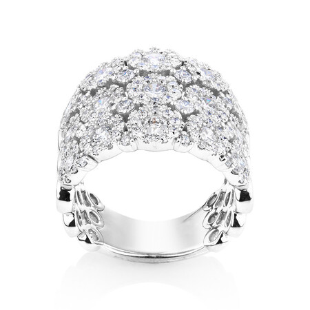 Bubble Ring with 3 Carat TW of Diamonds in 14ct White Gold Bubble Ring with 3 Carat TW of Diamonds in 14ct White Gold