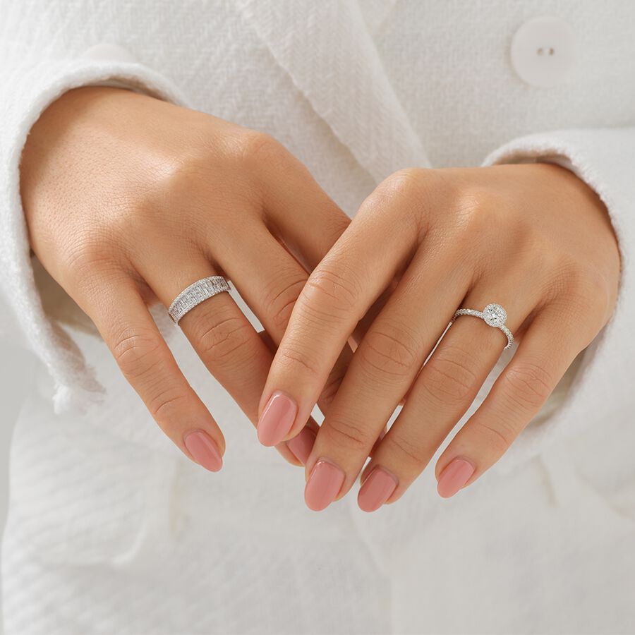 Sir Michael Hill Designer Halo Engagement Ring with 1.0 Carat TW of