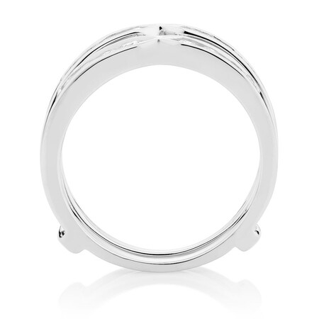 Enhancer Ring with 1/2 Carat TW of Diamonds in 14ct White Gold Enhancer Ring with 1/2 Carat TW of Diamonds in 14ct White Gold