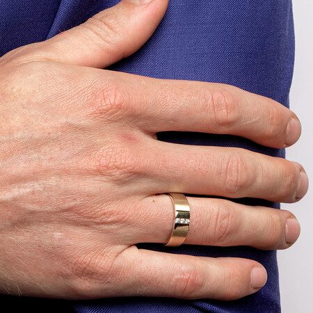 Men's Diamond Set Ring in 10ct Yellow Gold Men's Diamond Set Ring in 10ct Yellow Gold