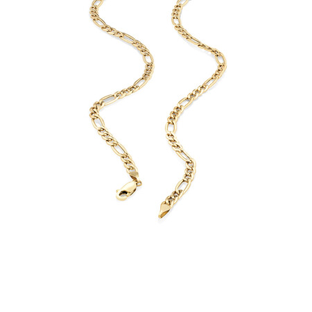 50cm (20") Hollow Figaro Chain in 10kt Yellow Gold 50cm (20") Hollow Figaro Chain in 10kt Yellow Gold