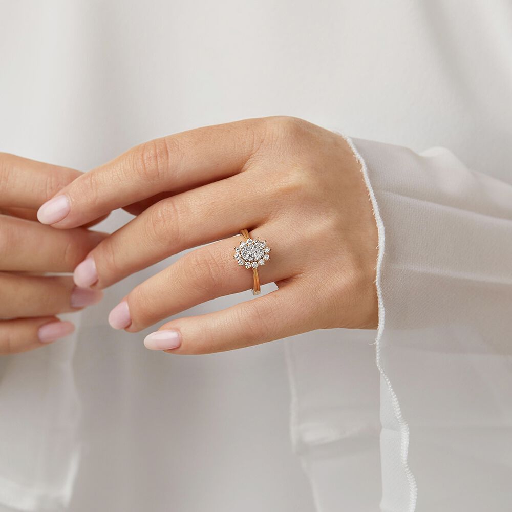 Michael hill cheap cluster ring