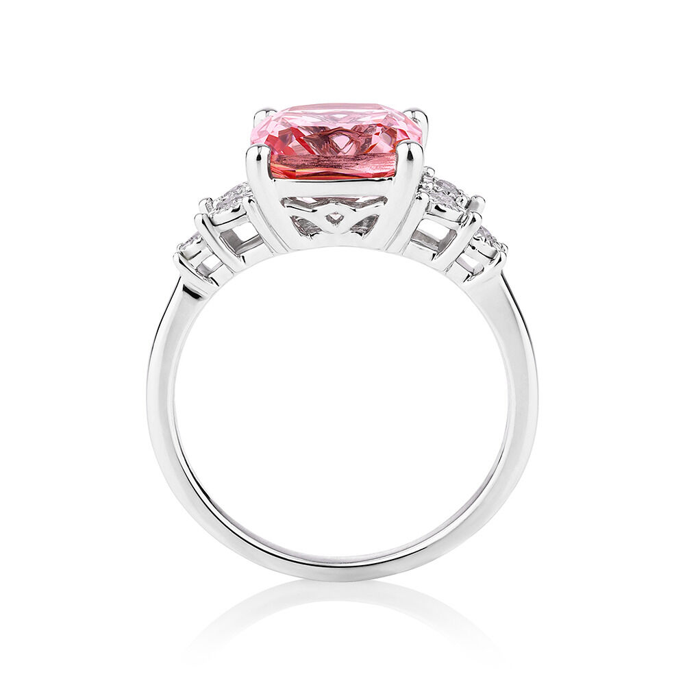 Michael Hill Peach Sapphire Ring 2024 www.alhudapk