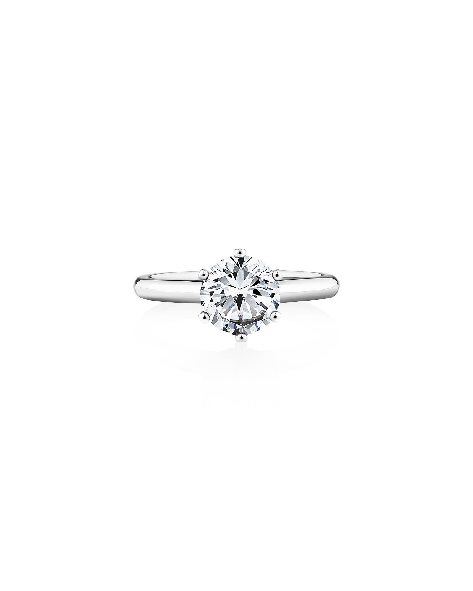 Certified Solitaire Engagement Ring With A 1 1 2 Carat Tw Diamond In 18ct White Gold