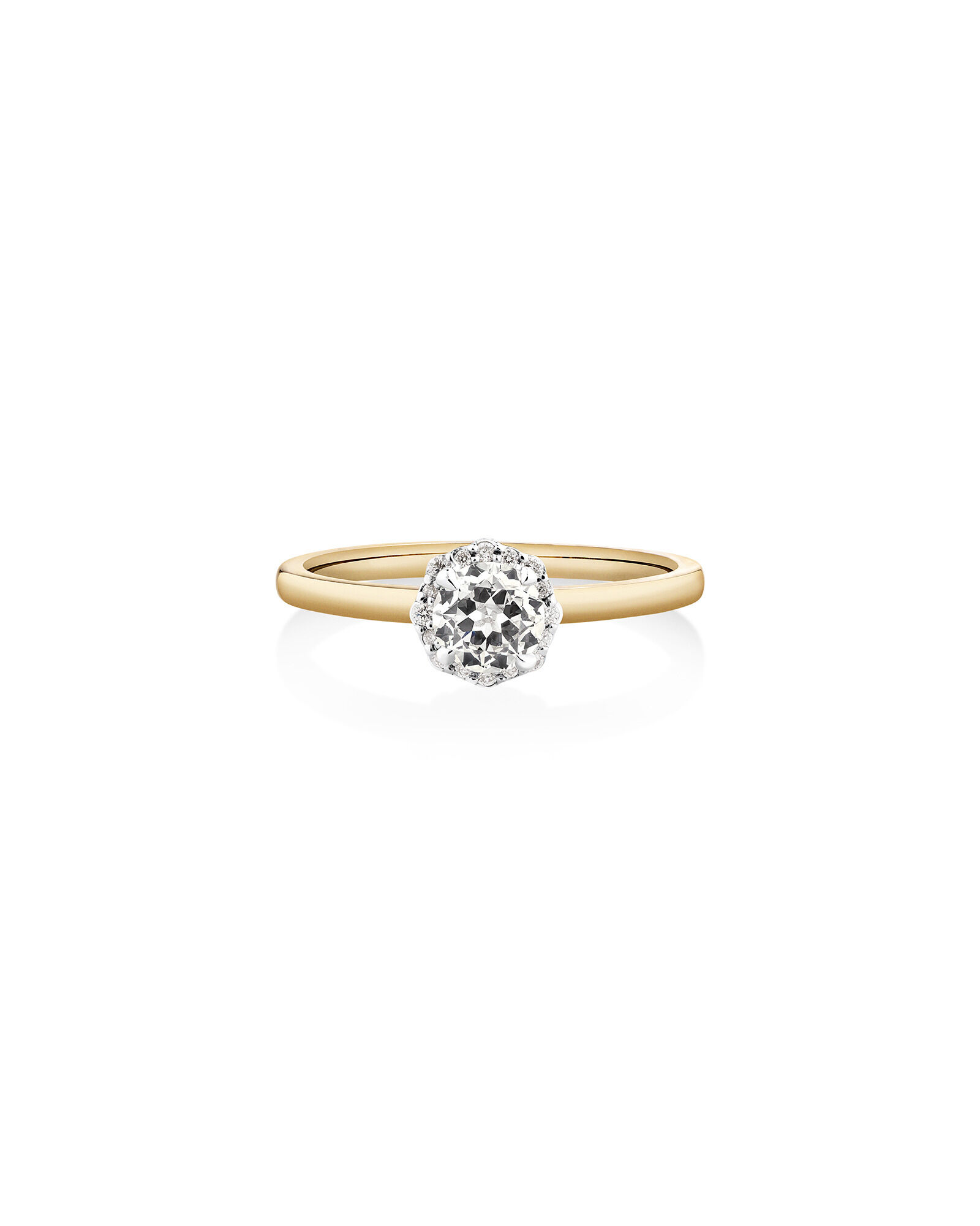 Southern Star Halo Engagement Ring with 0.50 Carat TW of Diamonds