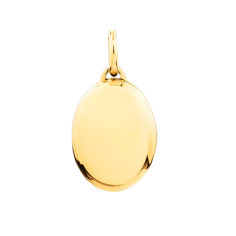 Yellow gold locket necklace on sale