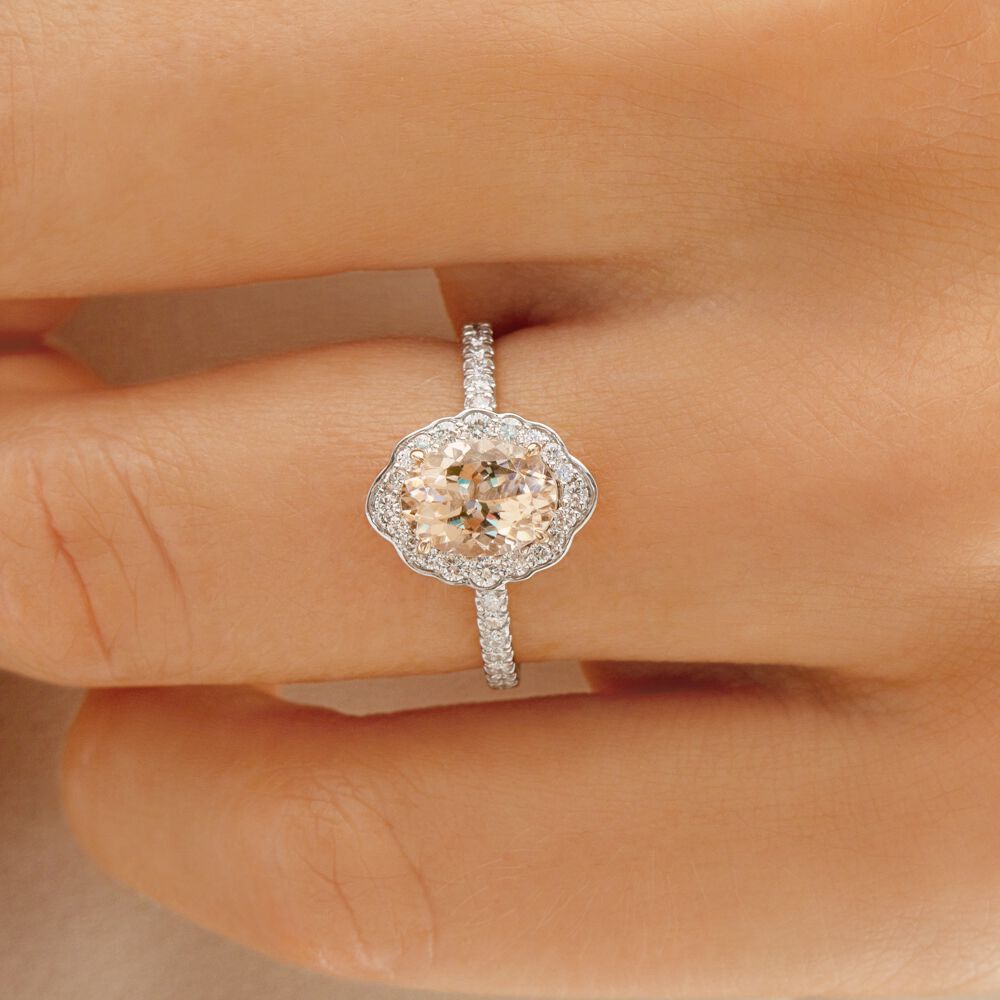 Morganite Ring Michael Hill 2024 www.alhudapk