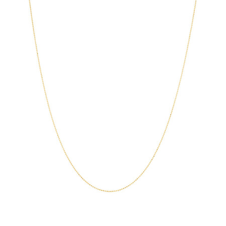 50cm Bead Chain in 10kt Yellow Gold