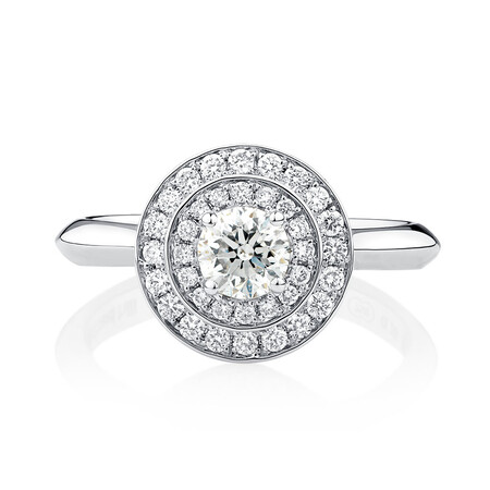 Whitefire Engagement Ring with 3/4 Carat TW of Diamonds in 18ct White & 22ct Yellow Gold Whitefire Engagement Ring with 3/4 Carat TW of Diamonds in 18ct White & 22ct Yellow Gold