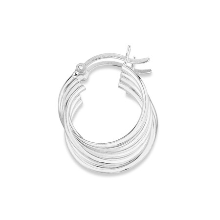 Hoop Earrings in Sterling Silver Hoop Earrings in Sterling Silver
