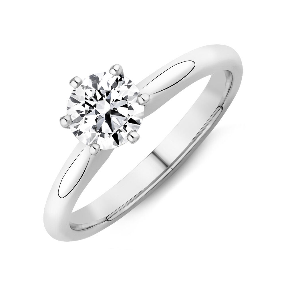 White gold diamond engagement rings sale