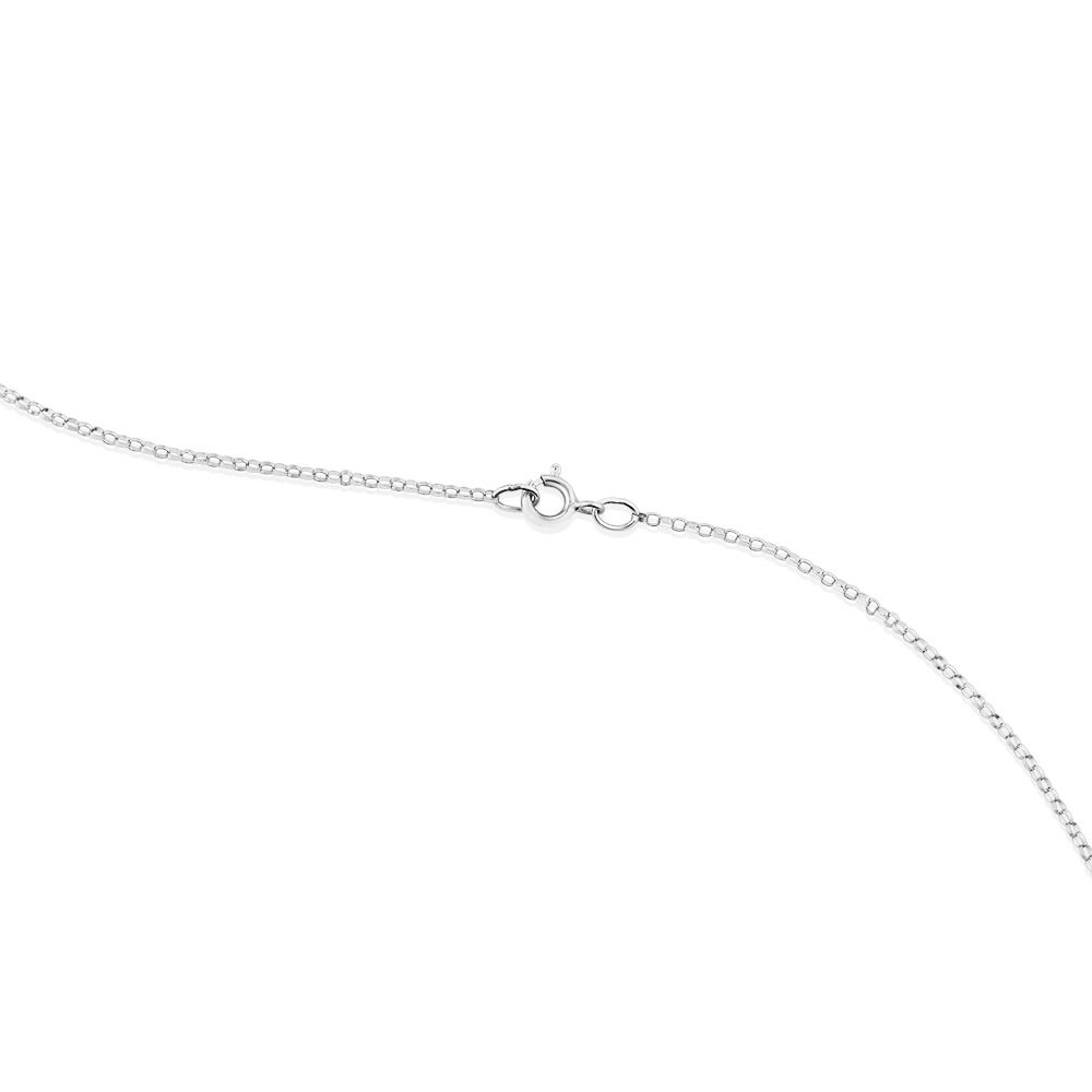 K' Initial necklace with 0.10 Carat TW 