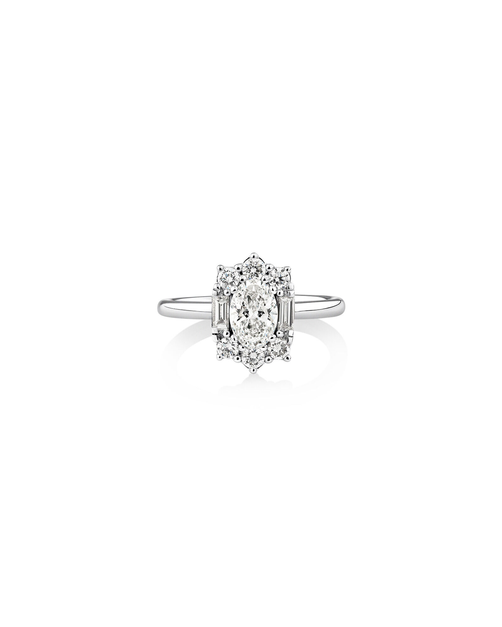Sir Michael Hill Designer Oval Engagement Ring with 0.96 Carat TW