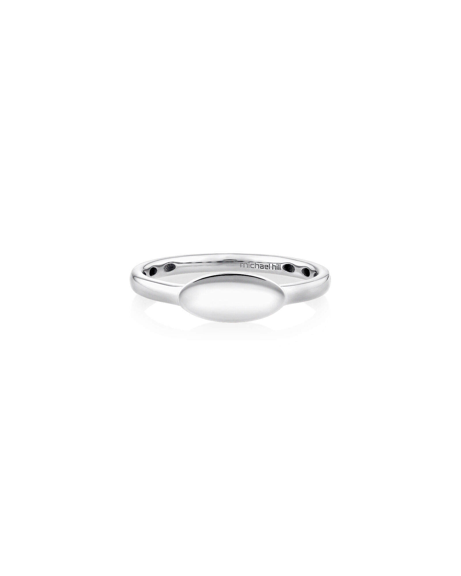 Oval Signet Ring in Sterling Silver