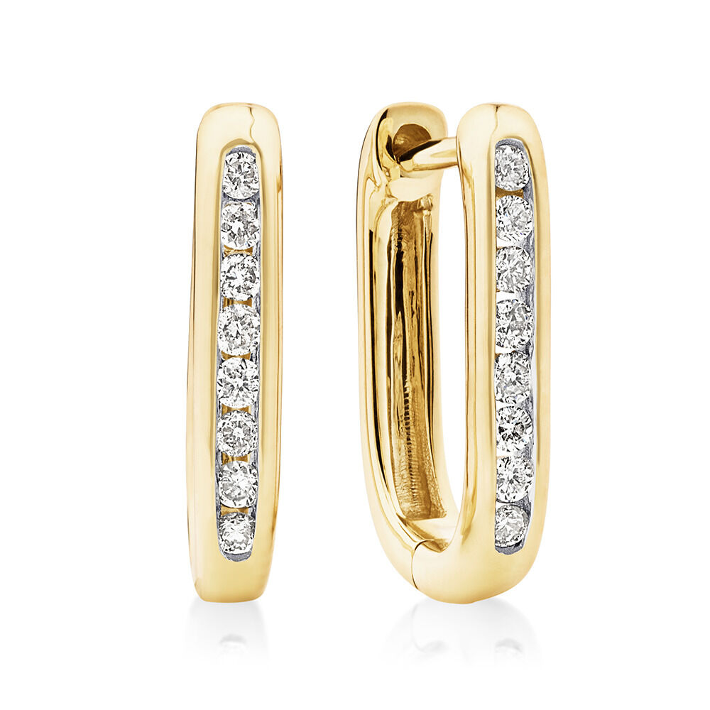 Michael hill diamond earrings top