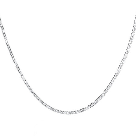 45cm (18") Curb Chain in Sterling Silver