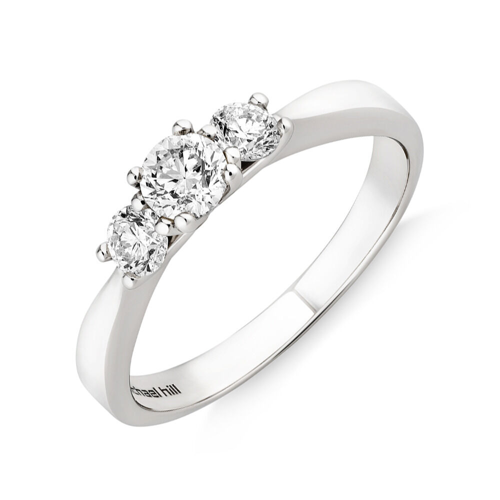 Michael hill 10k white gold ring deals