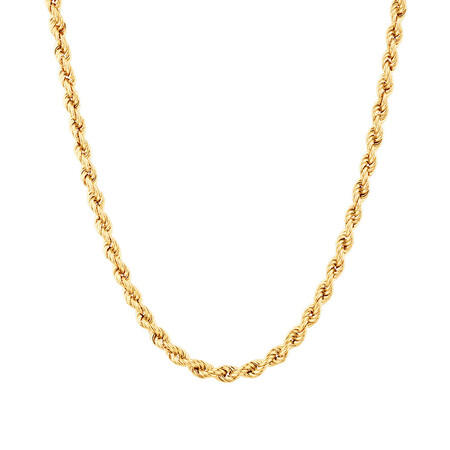45cm Hollow Rope Chain in 10kt Yellow Gold
